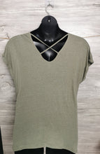 Load image into Gallery viewer, WOMENS PLUS SIZE XXL - SOYA CONCEPT, Open Cross Back T-Shirt NWT B53