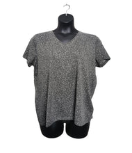 Load image into Gallery viewer, WOMENS SIZE XXL - Soya Concept V-Neck T-Shirt NWT
Beautiful and classy t-shirt in soft sage green colour with short sleeves. Perfect for summer! 
Displayed on plus size mannequin.