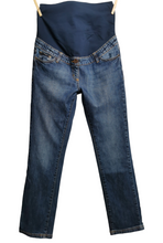 Load image into Gallery viewer, WOMENS SIZE(S) 4R & 6R - BODEN, UK Maternity Jeans, Full Belly Panel EUC B11