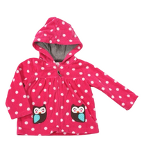 Load image into Gallery viewer, BABY GIRL SIZE 12 MONTHS - CARTER&#39;S, Soft Fleece Hooded Jacket EUC B15