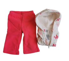 Load image into Gallery viewer, BABY GIRL SIZE 3 MONTHS - CARTER'S, 2 Piece Matching, Fleece Outfit EUC B15