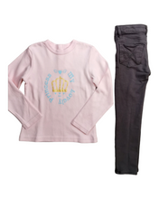 Load image into Gallery viewer, GIRL SIZE 6 YEARS - CHICKEEDUCK & LEVI'S, 2 Piece Mix N Match Fall Outfit NWOT / EUC B15