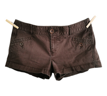 Load image into Gallery viewer, WOMENS SIZE 7/8 or TEEN GIRL - JACOB CONNECTION, Brown Stretch Shorts VGUC B17
