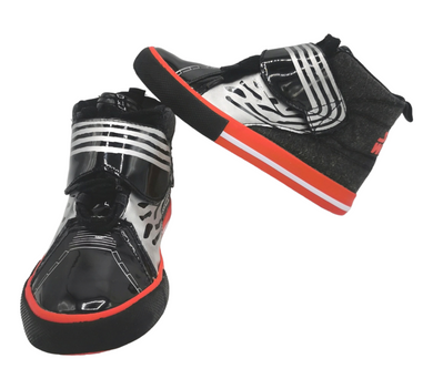 BOY SIZE YOUTH 11 - DISNEY, Star Wars Velcro High-top Shoes VGUC B19