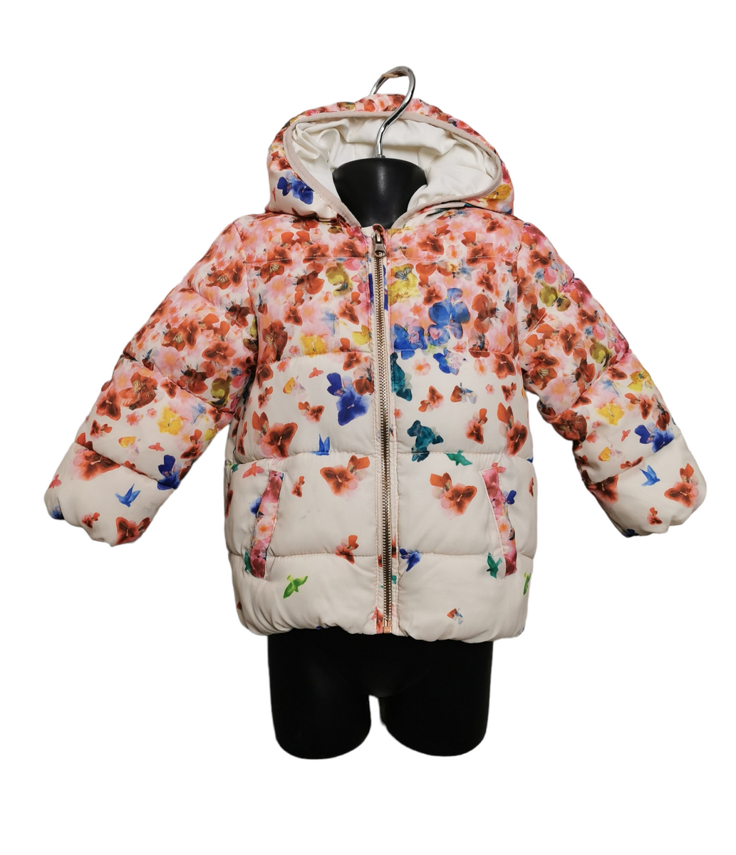 Baby girl padded coat clearance