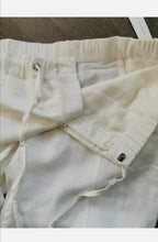 Load image into Gallery viewer, WOMENS SIZE LARGE MELISSA NEPTON KLOSS OFF-WHITE Linen Pants NWT - Faith and Love Thrift