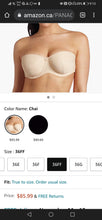 Load image into Gallery viewer, WOMENS SIZE 36FF - Panache Evie 5320 Strapless Bra Chai VGUC  - Faith and Love Thrift