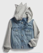 Load image into Gallery viewer, BOY SIZE 2 YEARS - GAP FOR GOOD, Denim Jacket, Soft Cotton Hood and Sleeves NWT  - Faith and Love Thrift