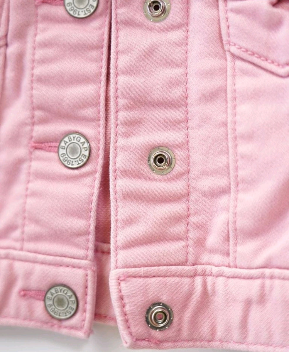 BABY GIRL SIZE 6 12 MONTHS Baby GAP Soft Denim Jacket EUC B11 Faith and Love Thrift