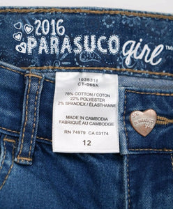 GIRL SIZE 12 - PARASUCO Girl, Straight Leg, Stretch Jeans EUC - Faith and Love Thrift