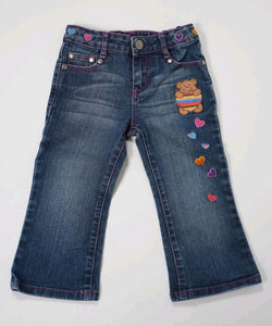 GIRL SIZE 2T - ZANA DI JEANS, Embroidered, Flare Jeans EUC - Faith and Love Thrift