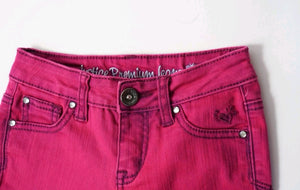 GIRL SIZE 8R - JUSTICE Premium Jeans Acid-Washed Pink EUC - Faith and Love Thrift