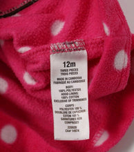 Load image into Gallery viewer, BABY GIRL SIZE 12 MONTHS - CARTERS Soft Fleece Pink Hoodie EUC - Faith and Love Thrift