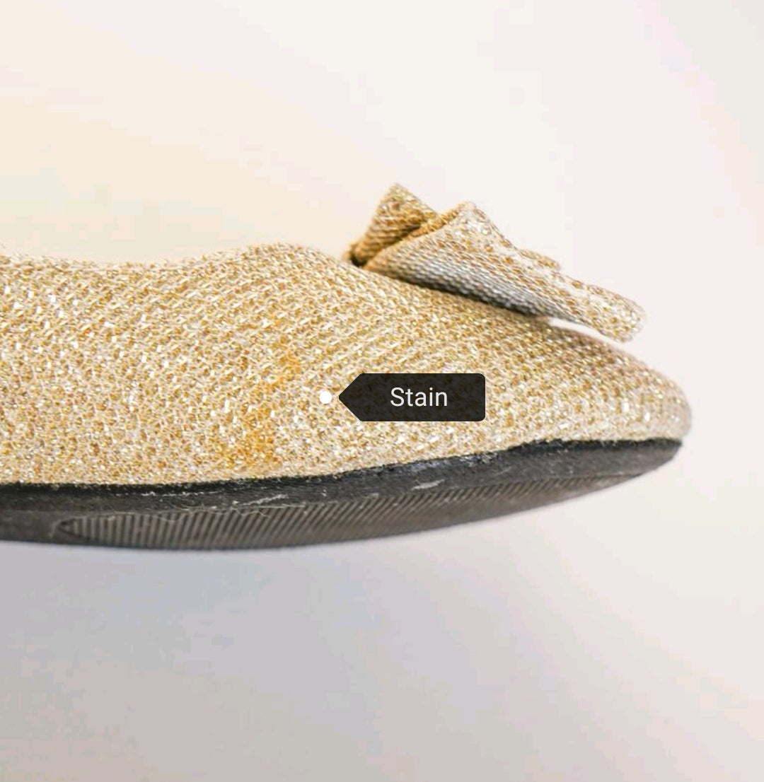Gold flats size 10 discount