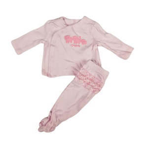 BABY GIRL SIZE 0/3 MONTHS - CHILDRENS PLACE 2-PIECE MATCHING SLEEPWEAR SET EUC - Faith and Love Thrift