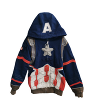 Load image into Gallery viewer, BOY SIZE (9/10 YEARS) - DISNEY CAPTIN AMERICA HOODIE VGUC - Faith and Love Thrift