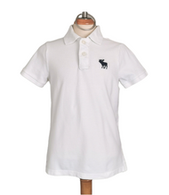 Load image into Gallery viewer, BOY SIZE LARGE (10/12 YEARS) - ABERCROMBIE White Polo EUC - Faith and Love Thrift