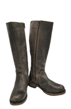 Load image into Gallery viewer, WOMENS SIZE 6.5 US (37) - BOS&CO Designer Brand, Grey, Leather Boots EUC - Faith and Love Thrift