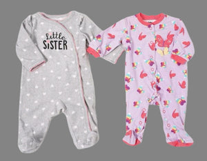 BABY GIRL SIZE 0/3 MONTHS - Mix N Match Sleeper Onesies VGUC - Faith and Love Thrift