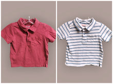 Load image into Gallery viewer, BABY BOY SIZE 12 MONTHS - JOE FRESH, 2 Pack Soft Polo T-shirts EUC B50