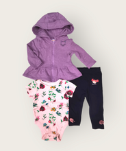 Load image into Gallery viewer, BABY GIRL SIZE 6/12 MONTHS - 3 Piece Mix N Match Outfit EUC B24