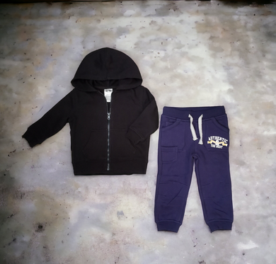 BOY SIZE 2 YEARS - ATHLETIC WORKS / JUNIORS, 2 Piece Mix N Match Outfit NWT / EUC B18