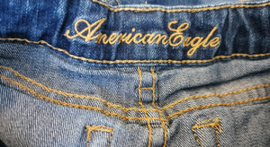 GIRL SIZE 7 YEARS - AMERICAN EAGLE, Flarred Fit Jeans EUC B55