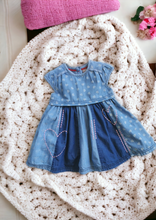 Load image into Gallery viewer, BABY GIRL SIZE 9/12 MONTHS - TU LITTLE SEEDS, Embroidered Empire Dress EUC B38