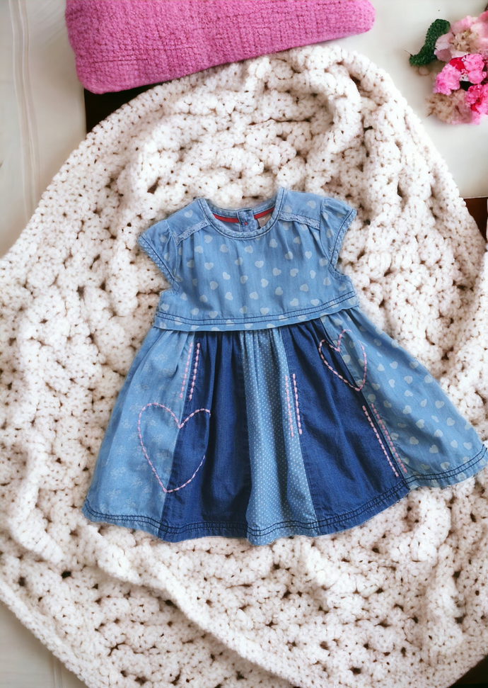 BABY GIRL SIZE 9 12 MONTHS TU LITTLE SEEDS Embroidered Empire