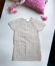 Load image into Gallery viewer, BABY GIRL SIZE 9/12 MONTHS - H&amp;M, Soft &amp; Warm Cable Knit, Sweater Dress EUC B13