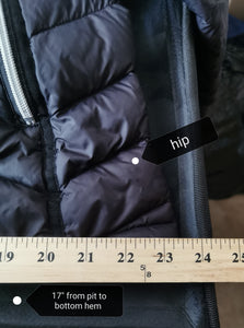 WOMENS PLUS SIZE 1X (14/16) - LIVIK, Black Lightweight Puffer Jacket VGUC B58