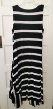 Load image into Gallery viewer, WOMENS PLUS SIZE 2X (18/20) - ADDITION ELLE, Black &amp; White Flowy, Summer Tank Dress EUC B58