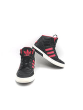 Load image into Gallery viewer, GIRL SIZE 12K - ADIDAS Original, Black &amp; Pink High-Top Sneakers EUC B59