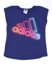 Load image into Gallery viewer, GIRL SIZE SMALL (7/8 YEARS) ADIDAS, Short sleeve Athletic Top EUC B35