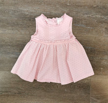 Load image into Gallery viewer, BABY GIRL SIZE 3/6 MONTHS - FIRST IMPRESSIONS, Pink Polkadot Dress EUC B38