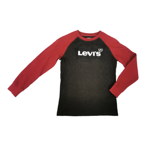 BOY SIZE MEDIUM (10/12 YEARS) - LEVI'S, Waffle Knit Sweater, Raglan Sleeves EUC B31