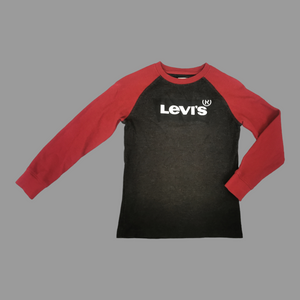 BOY SIZE MEDIUM (10/12 YEARS) - LEVI'S, Waffle Knit Sweater, Raglan Sleeves EUC B31
