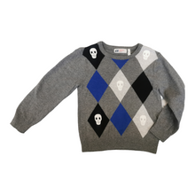 Load image into Gallery viewer, BOY SIZE 2/4 YEARS - H&amp;M, Long-sleeve Argyle Knit Sweater VGUC B31