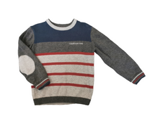 Load image into Gallery viewer, BOY SIZE 3 YEARS - CALVIN KLEIN, Knit Sweater With Elbow Patches EUC B31