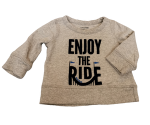 BABY BOY SIZE 6/12 MONTHS - Baby GAP, Graphic Sweater EUC B31