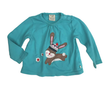 Load image into Gallery viewer, BABY GIRL SIZE 12/18 MONTHS - FRUGI, Long-sleeve Organic Cotton Graphic Top GUC B32