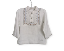 Load image into Gallery viewer, BABY BOY SIZE 12 MONTHS - KENZO KIDS (Japanese Designer Fashion) Linen Dress Shirt EUC B34