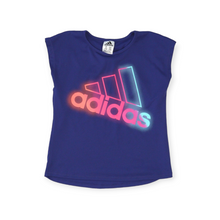 Load image into Gallery viewer, GIRL SIZE SMALL (7/8 YEARS) ADIDAS, Short sleeve Athletic Top EUC B35