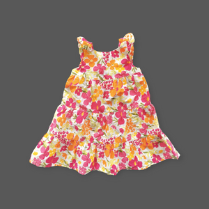 BABY GIRL SIZE 18/24 MONTHS - GYMBOREE Lightweight Floral Dress EUC B37