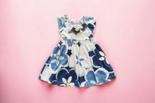 Load image into Gallery viewer, BABY GIRL SIZE 6/9 MONTHS - MINIWEAR, Soft &amp; Light Casual Floral Summer Dress EUC B37