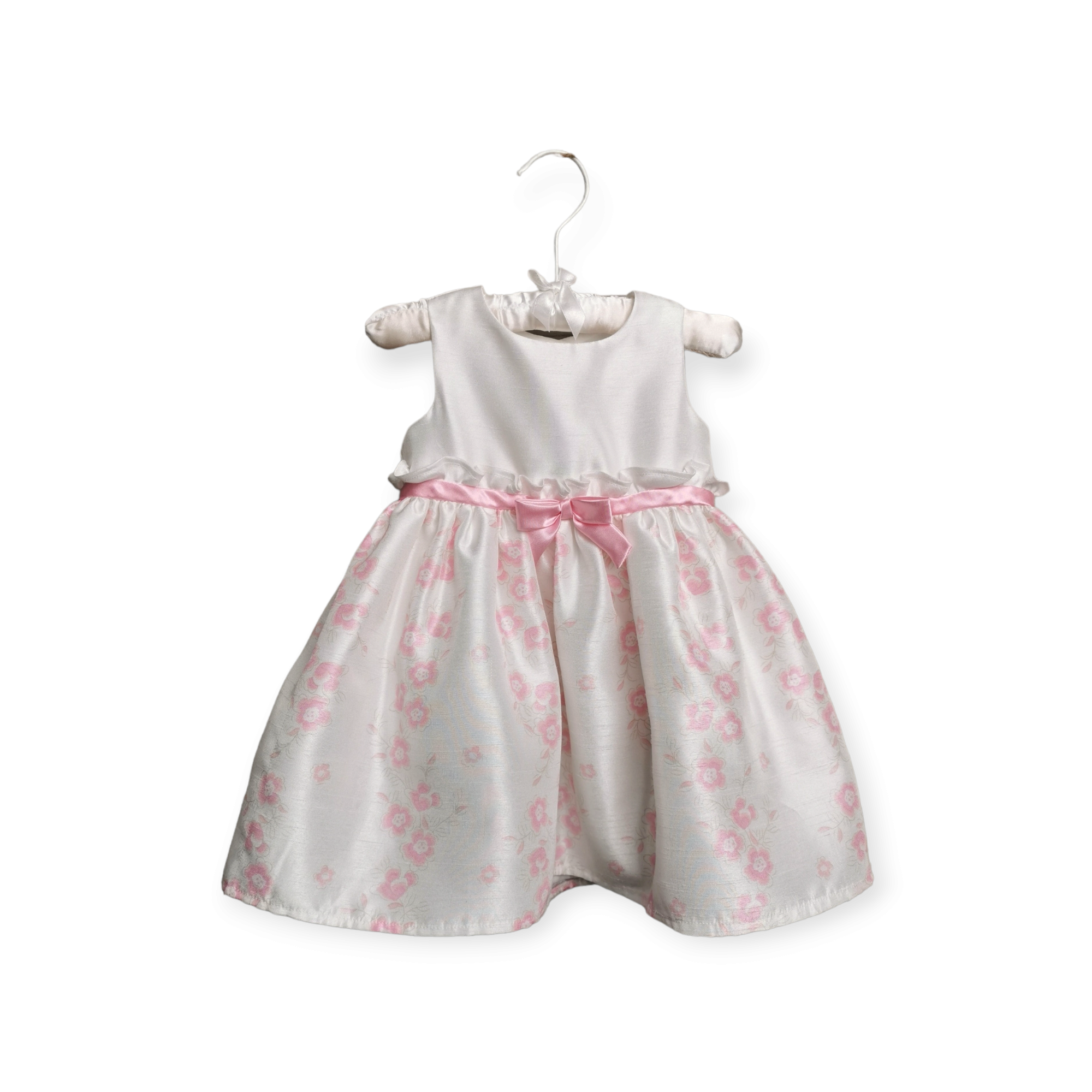 BABY GIRL SIZE 9 MONTHS BABY BISCOTTI Empire Floral Dress EUC B38