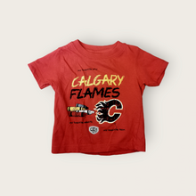 Load image into Gallery viewer, UNISEX SIZE 2 YEARS - CALGARY FLAMES, Cotton T-Shirt EUC B43