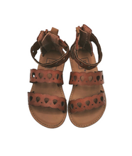 Load image into Gallery viewer, BABY GIRL SIZE 6 TODDLER - Baby GAP, Brown, Zippered Gladiator Boho Sandals VGUC B13