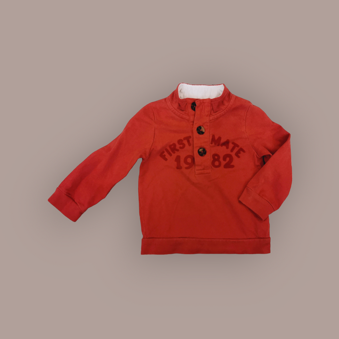 BABY BOY SIZE 18/24 MONTHS - JOE FRESH, Graphic Pullover Sweater VGUC B31