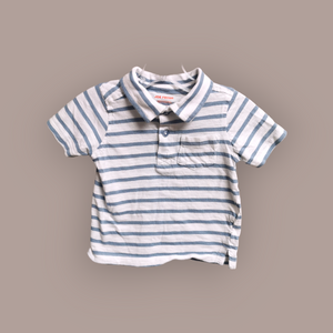 BABY BOY SIZE 12 MONTHS - JOE FRESH, 2 Pack Soft Polo T-shirts EUC B50